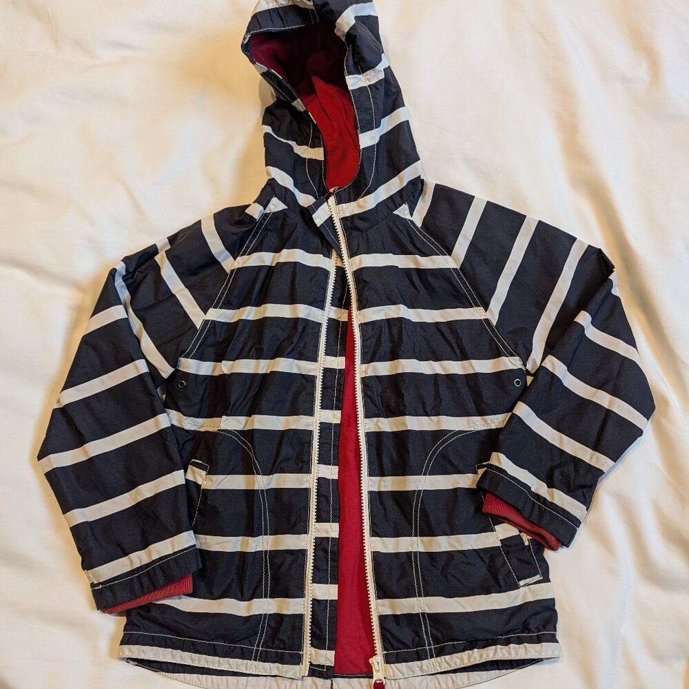 Mini Boden Lined Hooded Jacket size 7-8